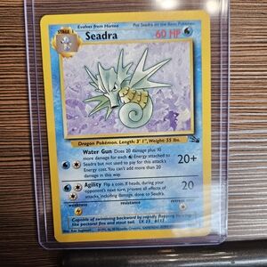 Pokemon Seadra Trading Card